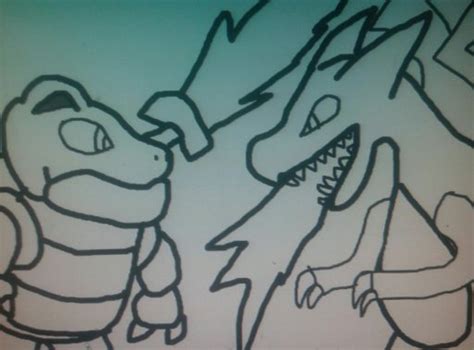 Charizard Vs Blastoise - Drawing ( Battle) | Pokémon Amino