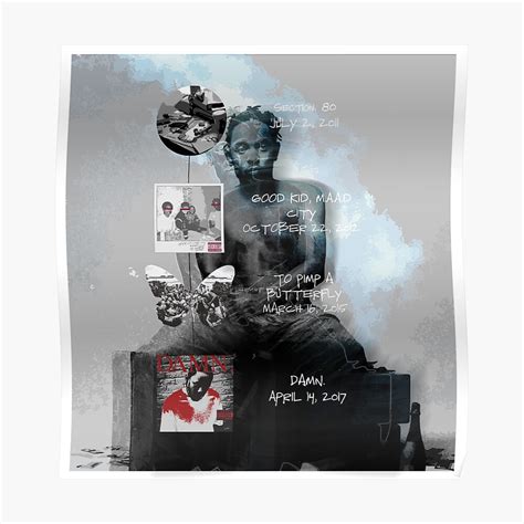 "Kendrick Lamar studio album discography" Poster by evaldaspx | Redbubble