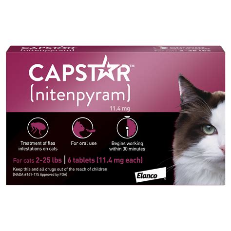 Capstar Fast-Acting Oral Flea Treatment for Cats – 6 Doses - Walmart.com - Walmart.com