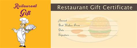 Restaurant Gift Certificate Template - Free Gift Certificate Template | Fre… | Printable gift ...