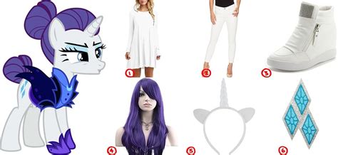 Dress like Pony Rarity Costume for Cosplay & Halloween