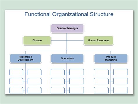 Excel Of Functional Organizational Structure Xlsx Wps Free Templates ...
