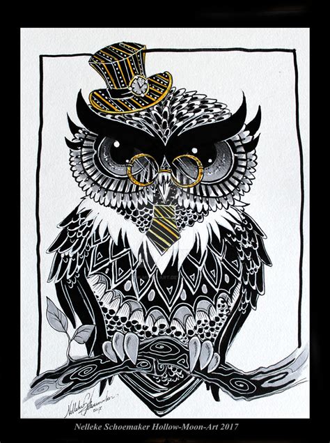 Steampunk Owl by Hollow-Moon-Art on DeviantArt