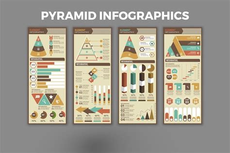 Premium Vector | Pyramid infographic template