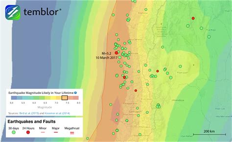 chile-earthquake-map-earthquake-forecast - Temblor.net