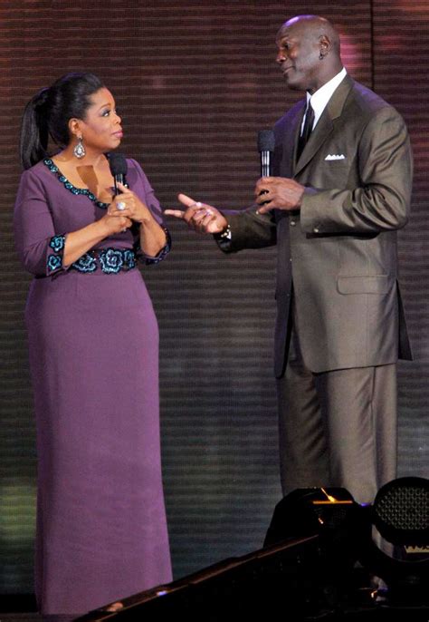 Oprah Winfrey and Michael Jordan during OprahA Farewell Spectacular ...