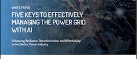 Five Keys to Effectively Managing the Power Grid with AI | Microgrid Knowledge