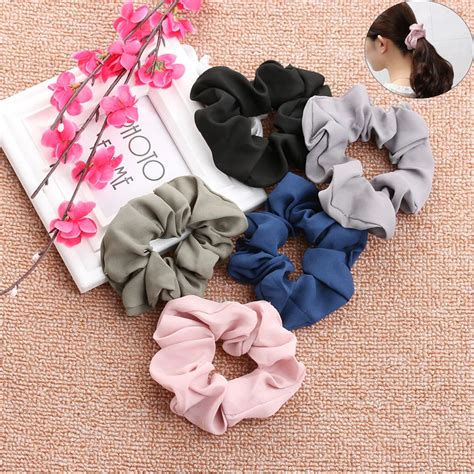 Aliexpress.com : Buy 2018 New Trendy hair accessories Lady Hair Scrunchie Ring Elastic Hair ...