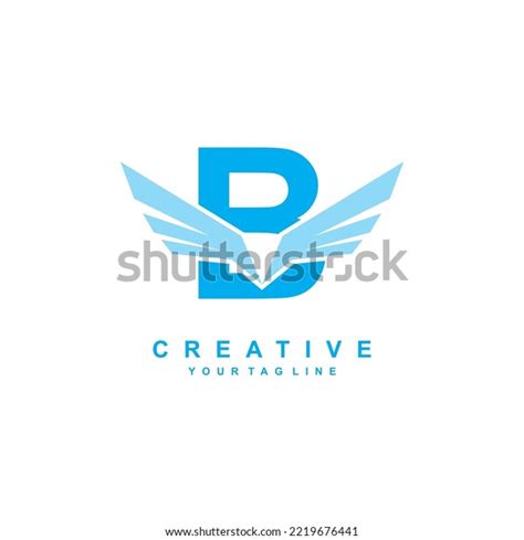 Blue Letter B Logo Template Design Stock Vector (Royalty Free ...