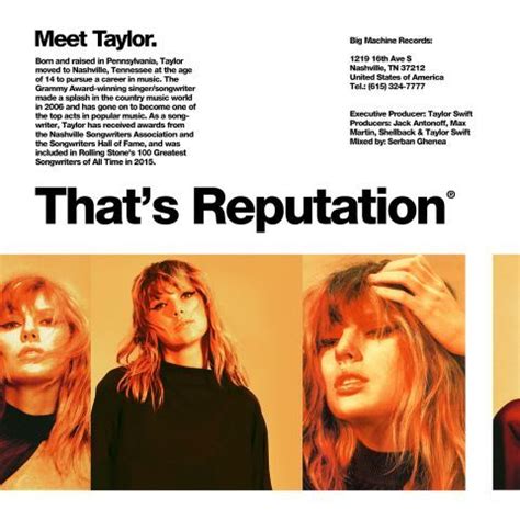 Taylor Swift - reputation Album Cover