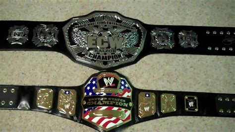 WWE United States Championship vs. ECW 2008 3D Replica Title Belt ...