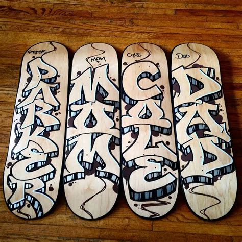 Custom Graffiti Skateboard Deck Buy 3 Get 1 Free Bulk Custom | Etsy