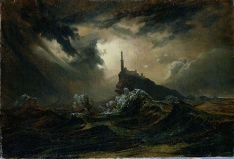 Carl Blechen Stürmische See mit Leuchtturm in 2020 | Stormy sea, Romanticism paintings ...