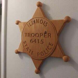 Illinois State Trooper Badge Personalized Custom 3D V CARVED V Carved ...