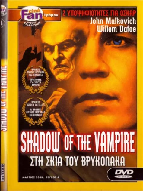 SHADOW OF THE Vampire (John Malkovich, Willem Dafoe) ,R2 Dvd EUR 12,15 ...