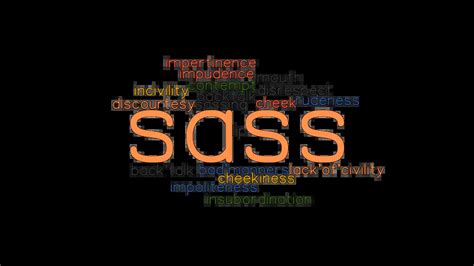 SASS: Synonyms and Related Words. What is Another Word for SASS ...