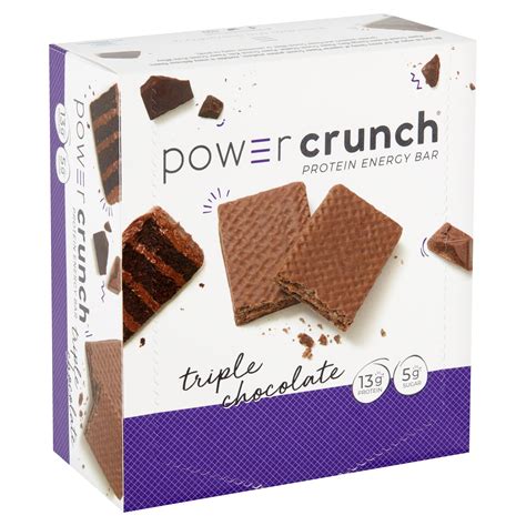 Power Crunch Original Protein Energy Bar Triple Chocolate, 1.4 oz, 12 count - Walmart.com ...