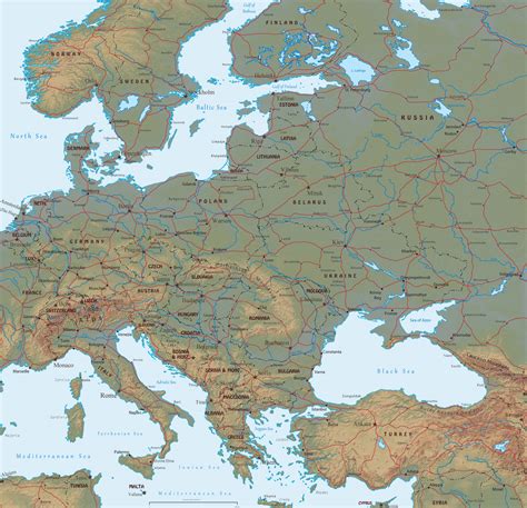 Maps Update #747900: Travel Map Of Eastern Europe – Large Eastern Europe Map (+65 Similar Maps ...