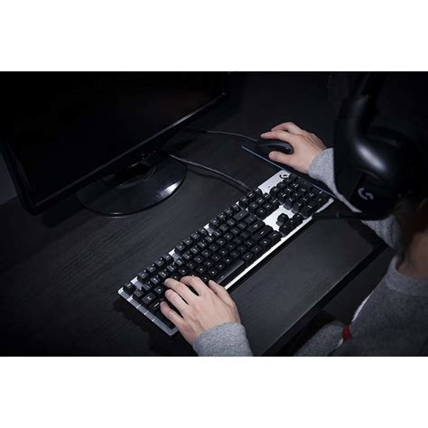 Logitech G413 SILVER - WHITE - Gaming Keyboard - Laptops Direct