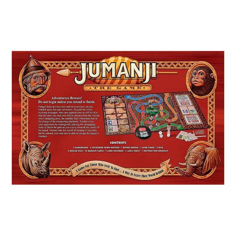 Jumanji Board Game Rules Printable