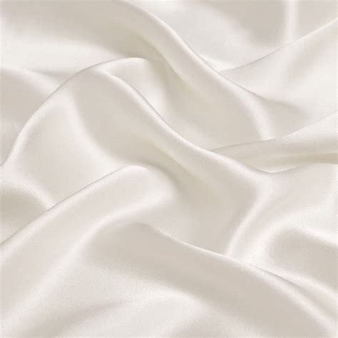 100% Silk Ivory White Silk 40mm Silk Satin Fabric Silk Charmeuse for ...