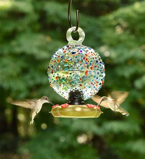 Decorative Glass Hummingbird Feeders | Shelly Lighting