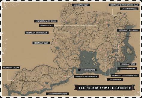 Every Legendary Animal location in Red Dead Redemption 2 | Gamepur