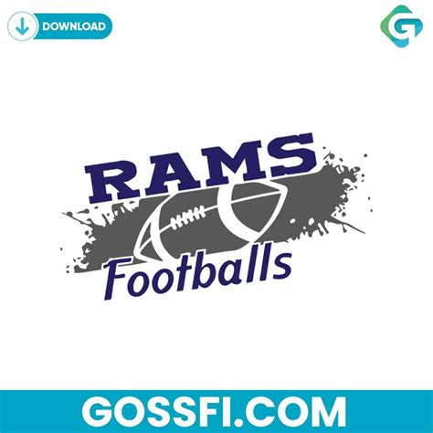 Rams Football Helmet Svg Cricut Digital Download - Gossfi.com