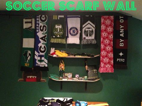 The Soccer Scarf Wall