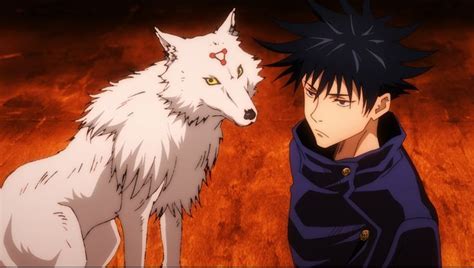 Megumi Fushiguro and White Divine Dog | Demon dog, Anime shadow, Anime art