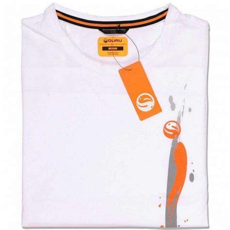 Guru Fishing Clothing Range – Guru Offset Logo Tee Shirt White – All ...