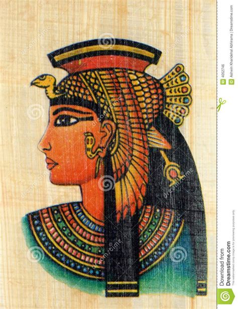 Rainha Cleopatra No Papiro Imagem de Stock Royalty Free - Imagem: 4052746 | Arte egípcia antiga ...