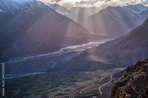 The Spiti Valley in North of India Stock Photo | Adobe Stock