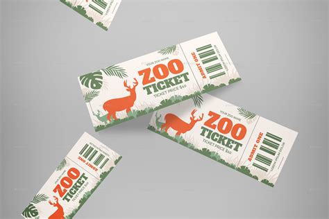 Zoo Ticket, Print Templates | GraphicRiver