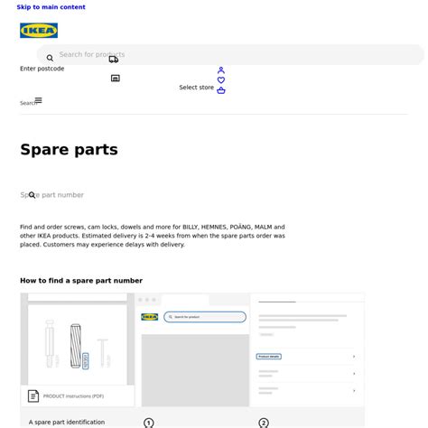 Order Free Spare Parts (Screws, Fittings, Brackets) @ IKEA - OzBargain