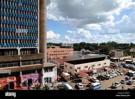 ZAMBIA copperbelt town Kitwe , downtown Stock Photo - Alamy