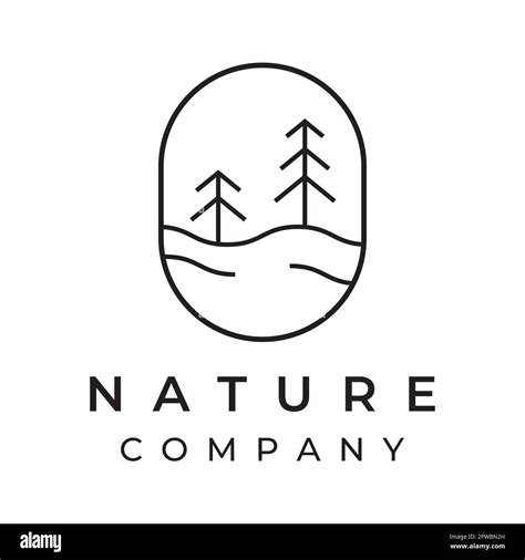 Creative abstract pine tree and pine forest Logo template design isolated background.Logos for ...