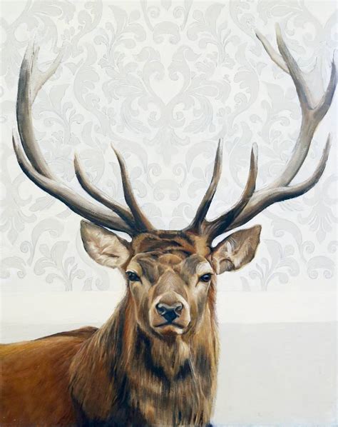 Still Life Deer Painting by Christine Cousineau | Saatchi Art