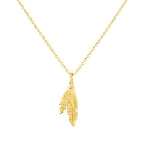 Collier femme plumes edora plaque or et oxydes - colliers-femme - edora