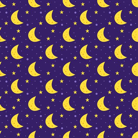 Crescent moon seamless pattern background 1363938 Vector Art at Vecteezy