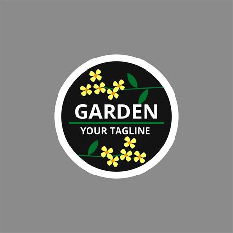 Garden template logo 4892489 Vector Art at Vecteezy