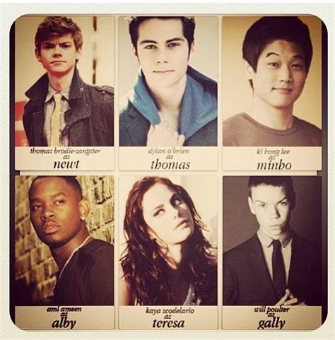 AHHHH!!! The Maze Runner cast! Oh my gosh, Alby and Gally look exactly ...