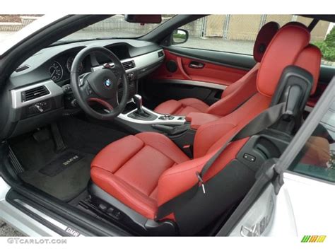 Bmw convertible red leather interior