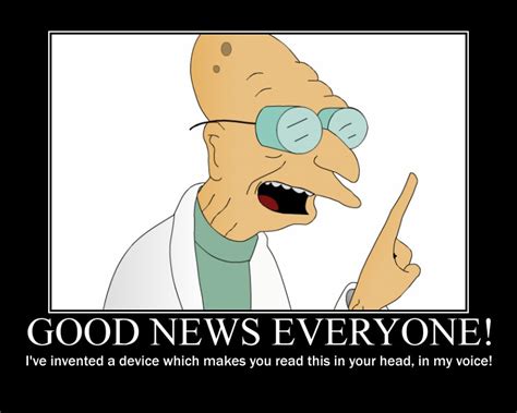 Professor Farnsworth Good News Quotes. QuotesGram