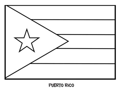 Dibujos de Bandera de Puerto Rico Gratis para Colorear para Colorear ...