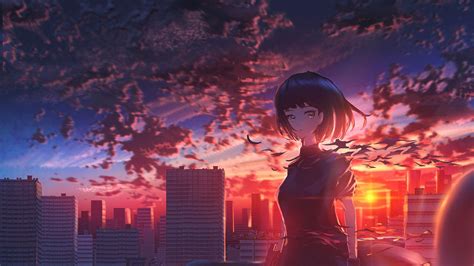 Red Anime Scenery Wallpapers - Top Free Red Anime Scenery Backgrounds ...