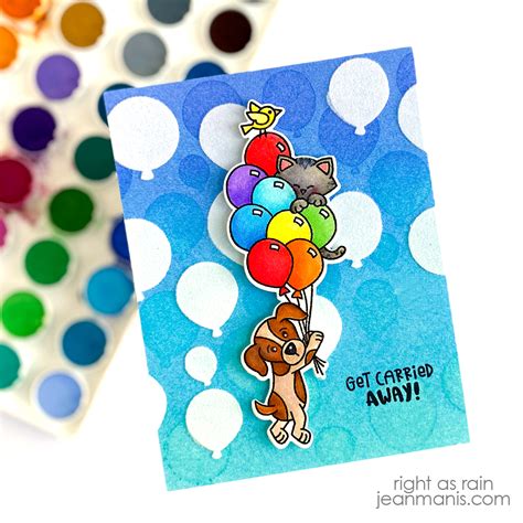 Newton’s Nook | Mixed Media Birthday Card - Right as Rain