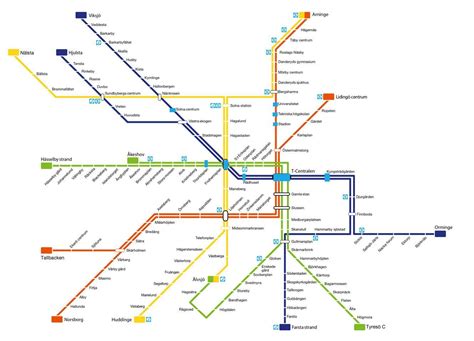 Stockholm metro art map - Map of Stockholm metro art (Södermanland and ...