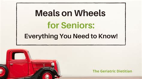 Meals on Wheels for Seniors - The Geriatric Dietitian