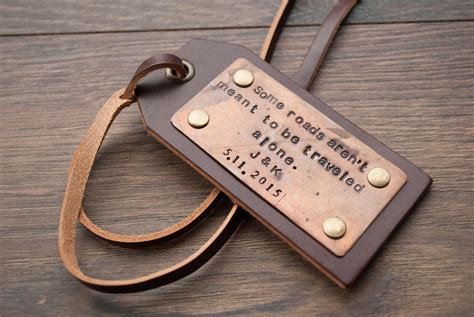 Personalized Luggage Tag Leather Luggage Tag Travel